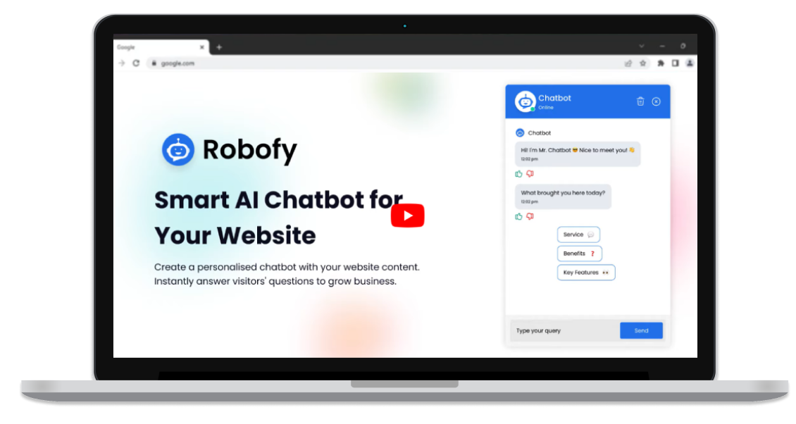 Boost Website Engagement with Robofy AI Chatbot